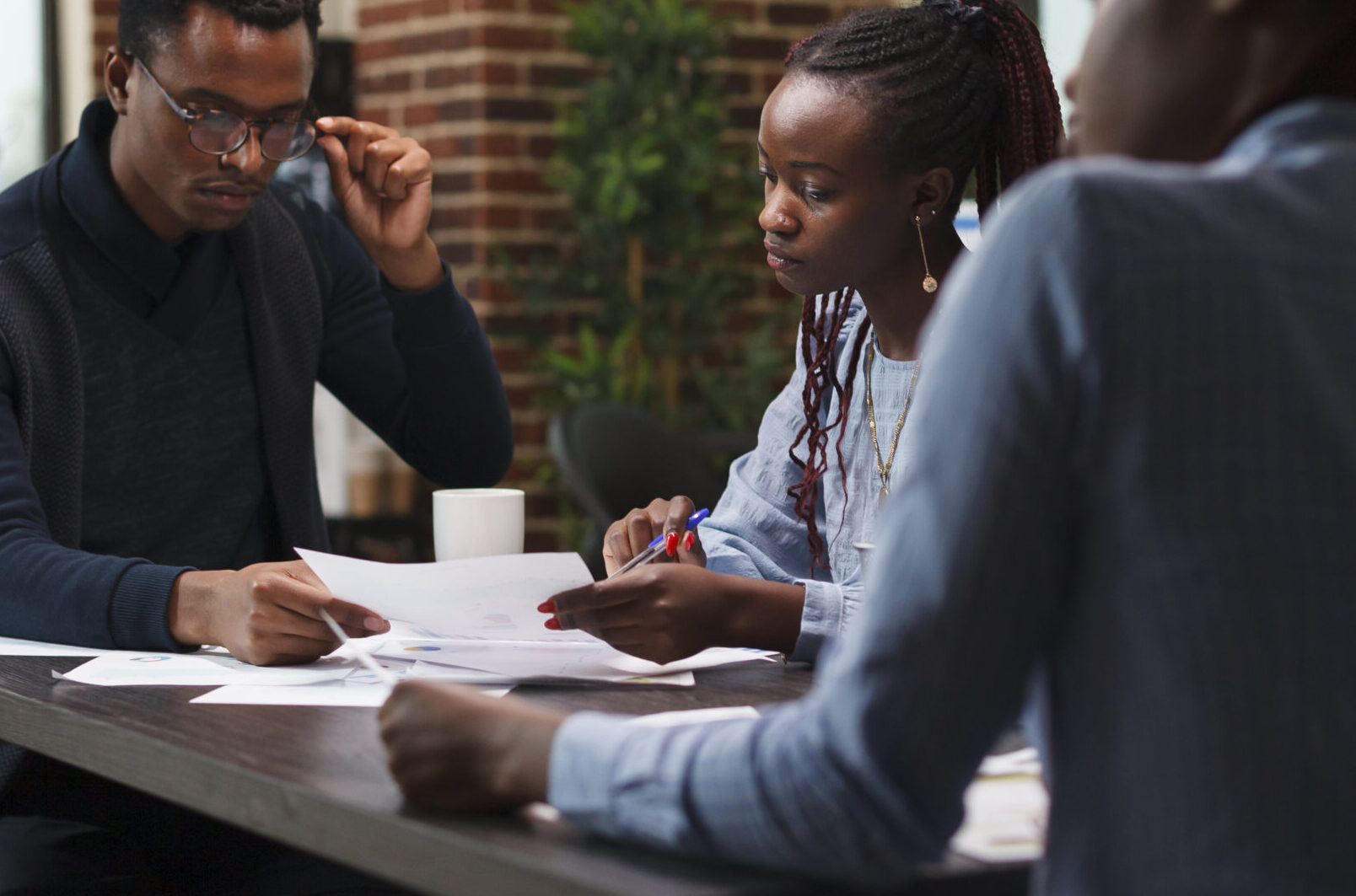 Students learning together