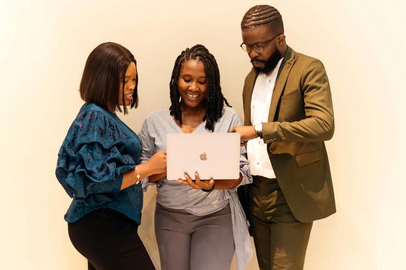 Entrepreneur presenting